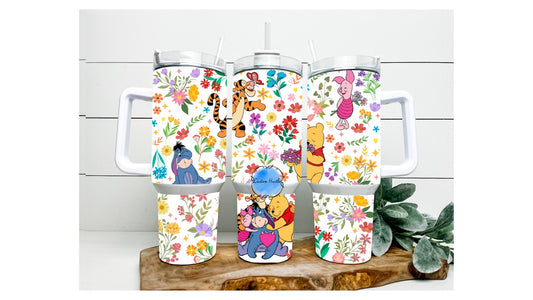 Pooh & friends 40 oz tumbler