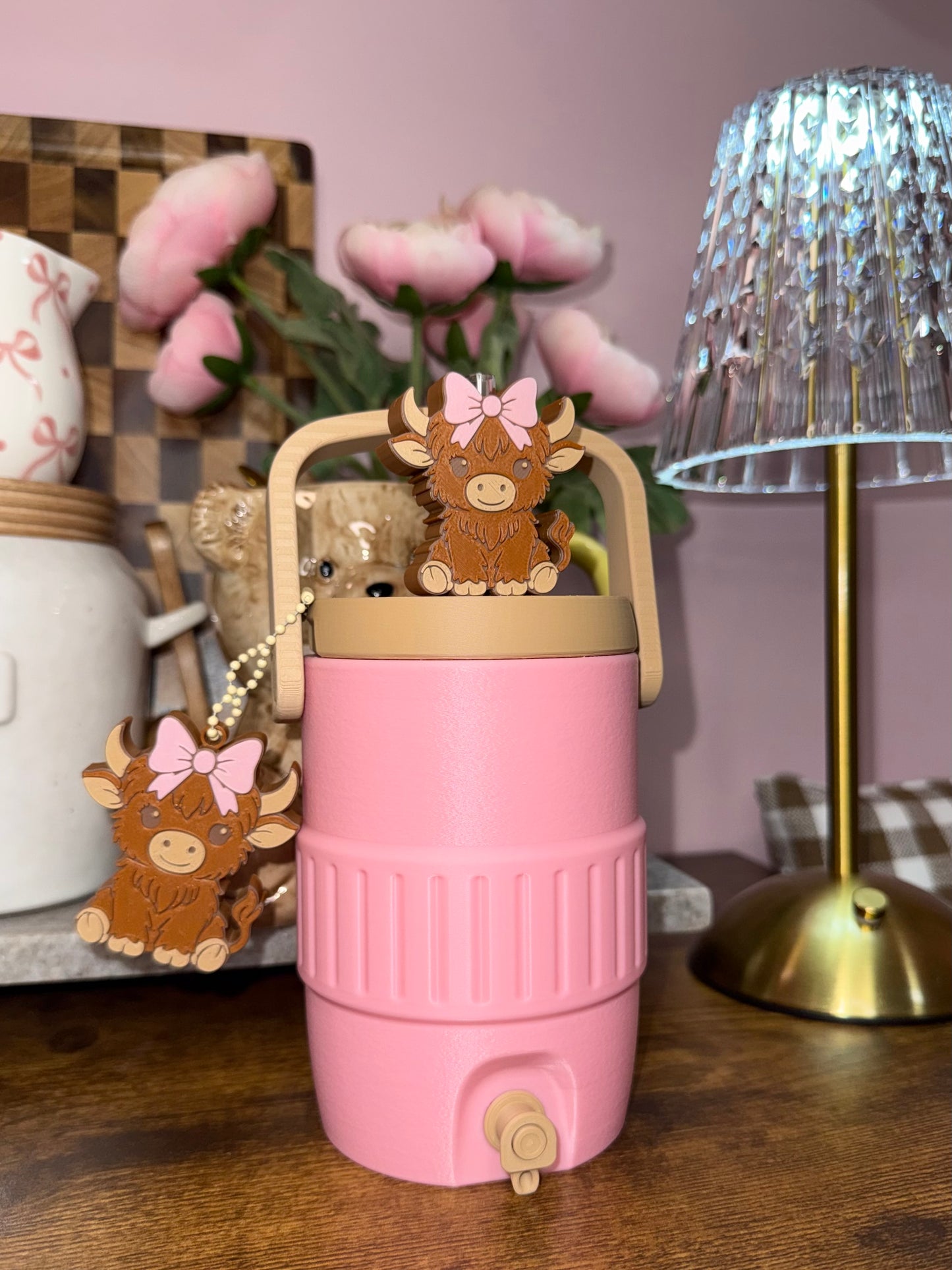 Highland Cow can holder koozie