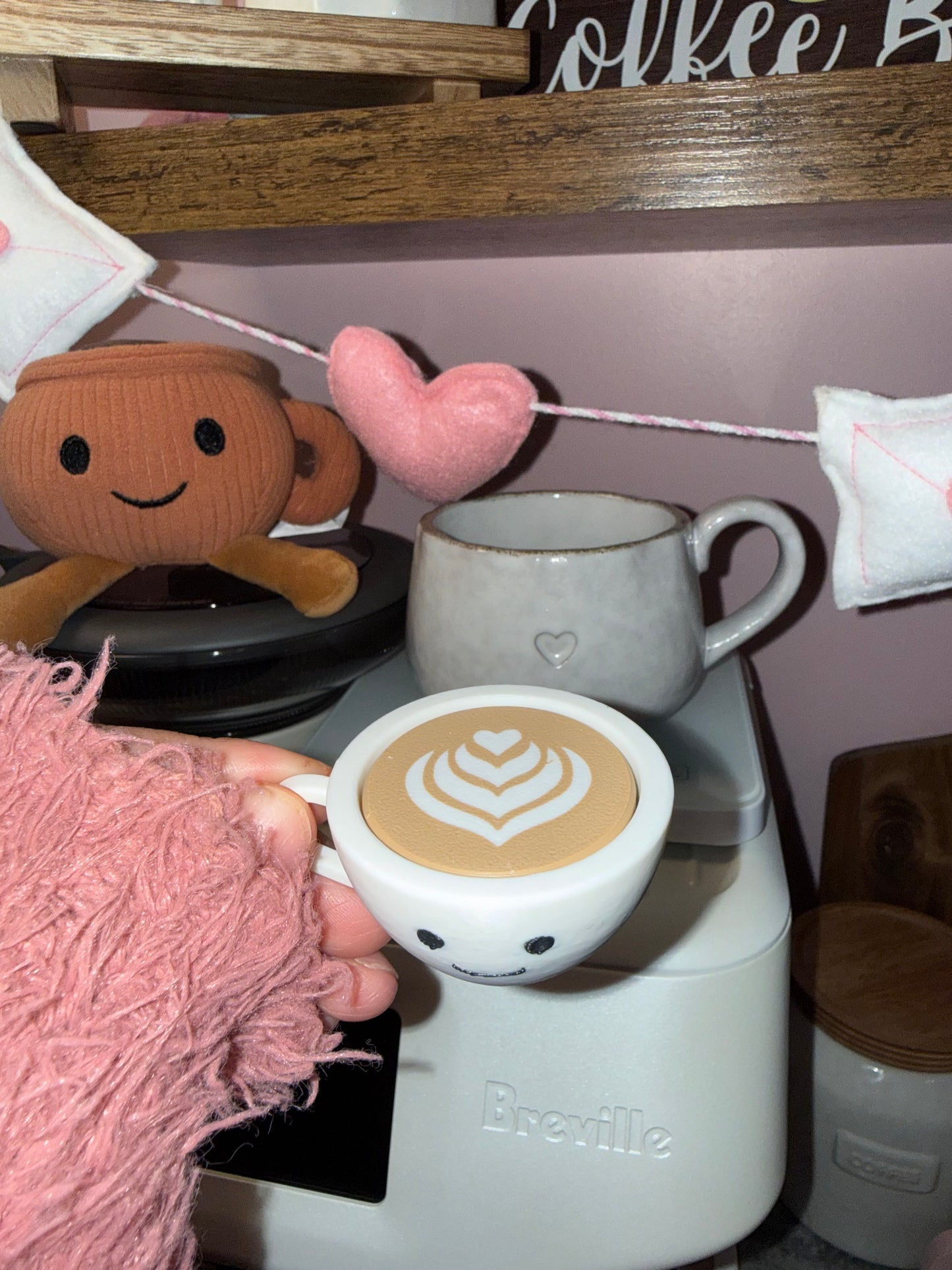 Espresso mug clicker