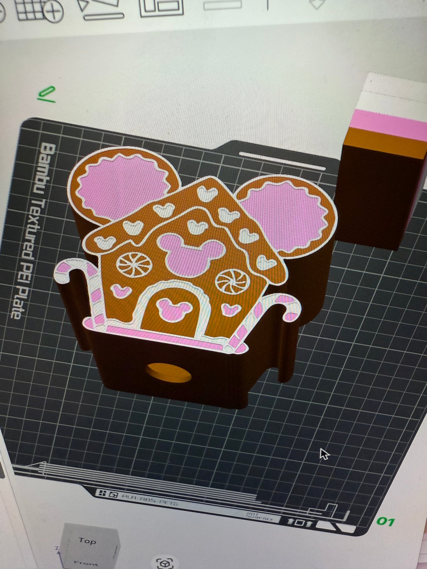 Mickey gingerbread house soap holder