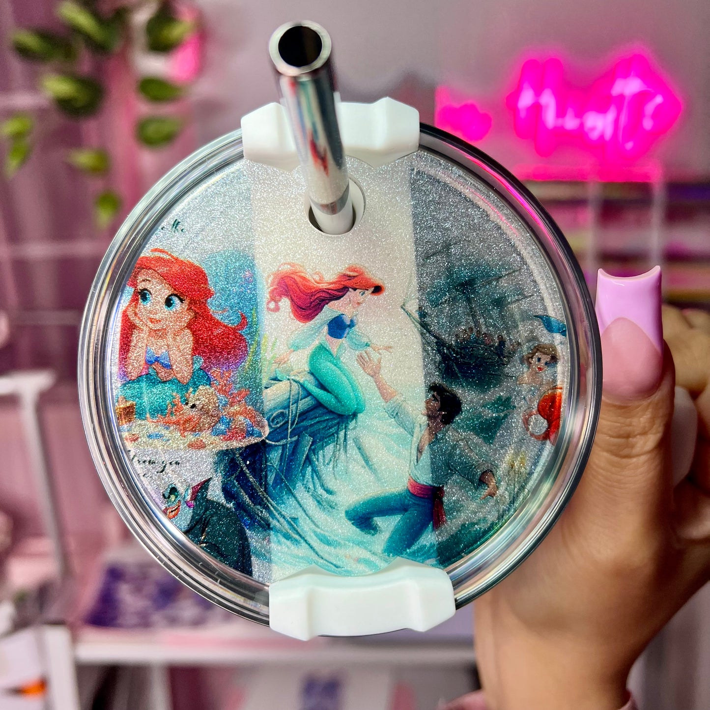 Glow in the dark mermaid 40 oz Tumbler