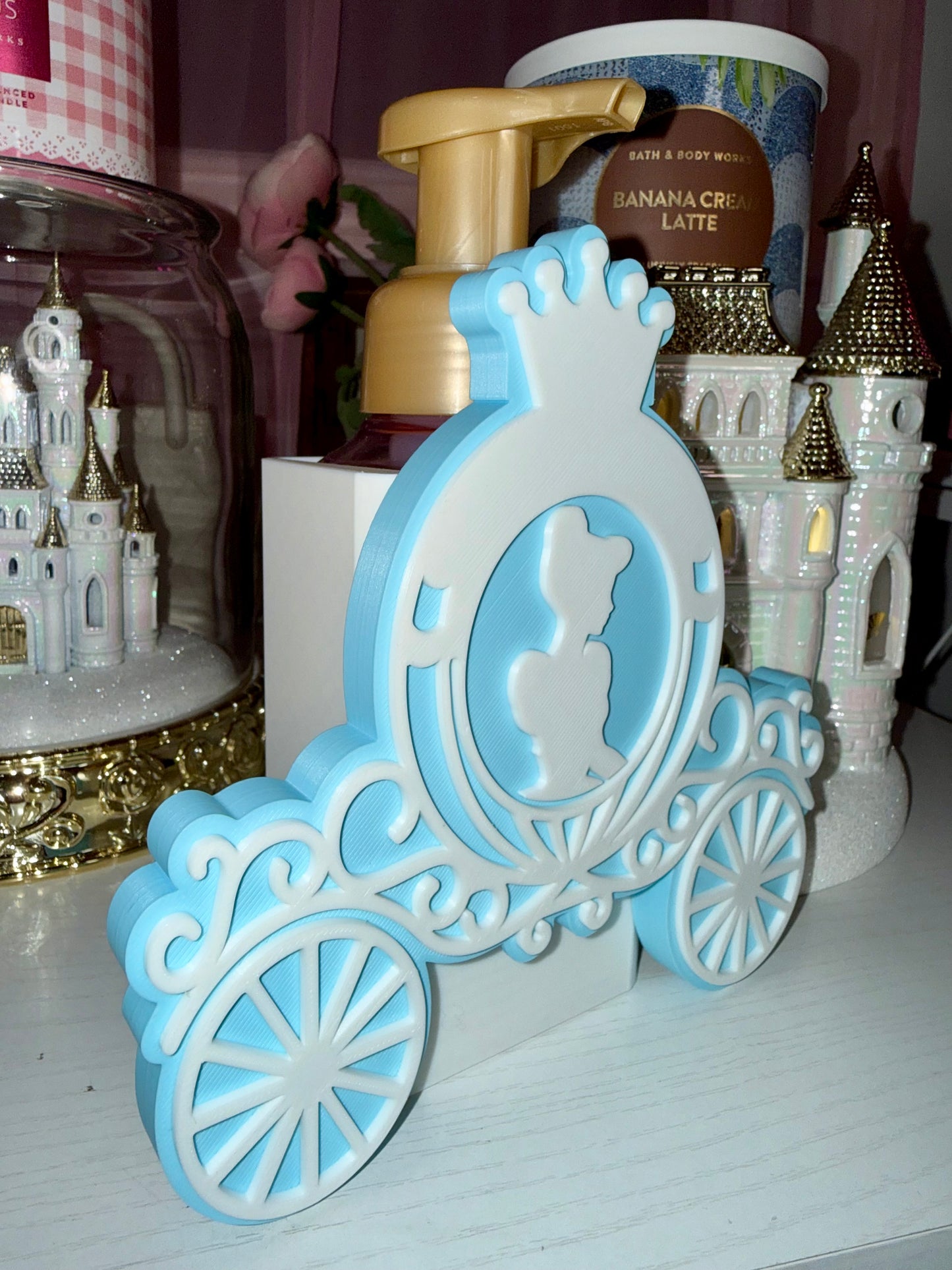 Cinderella bath & body works soap holder