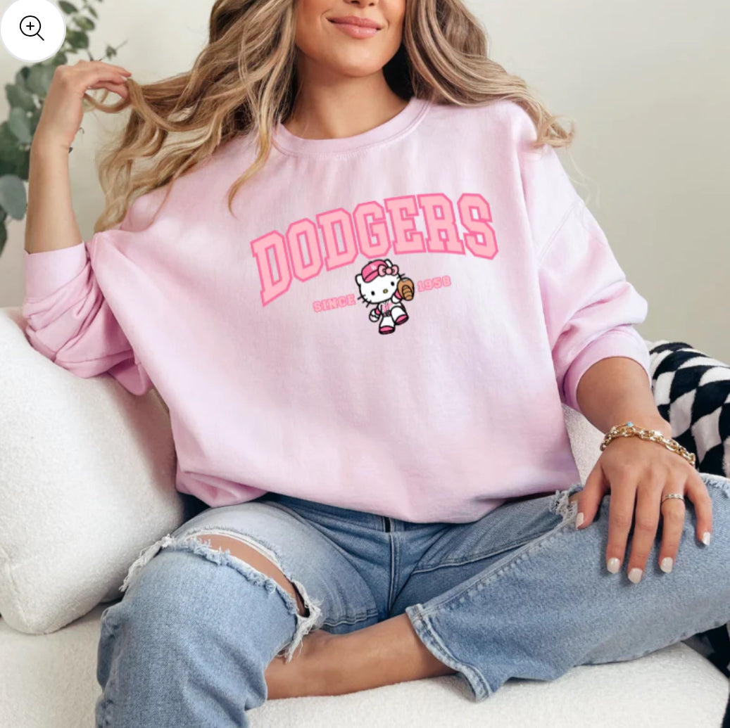 Baseball Kitty crewneck