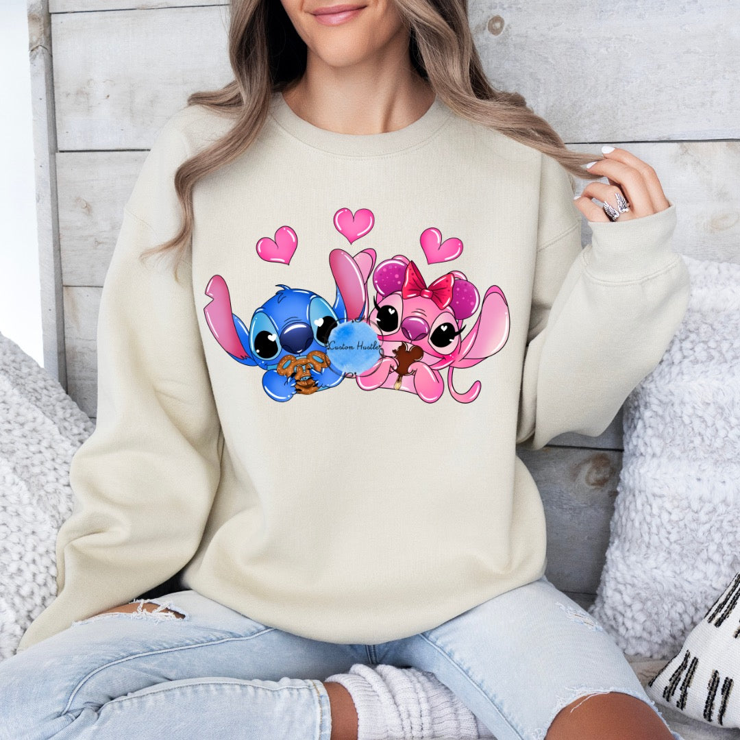 Stitch & Angel snacks crewneck