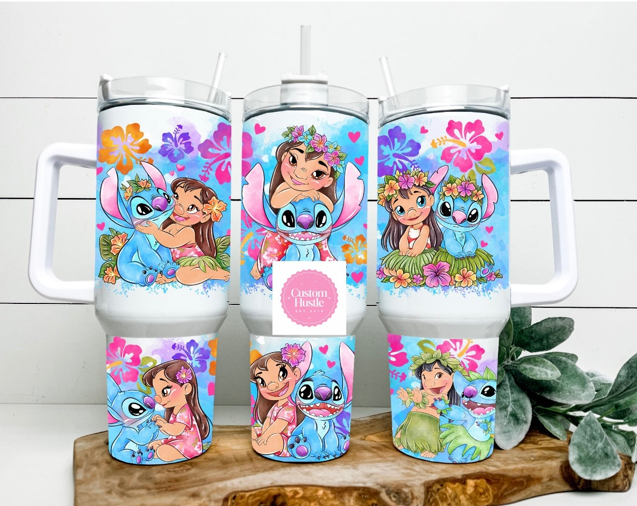 Lilo & stitch glow in the dark 40 oz tumbler