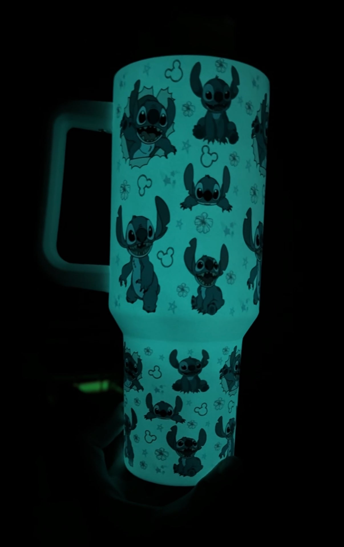 Glow in the dark Stitch 40 oz Tumbler