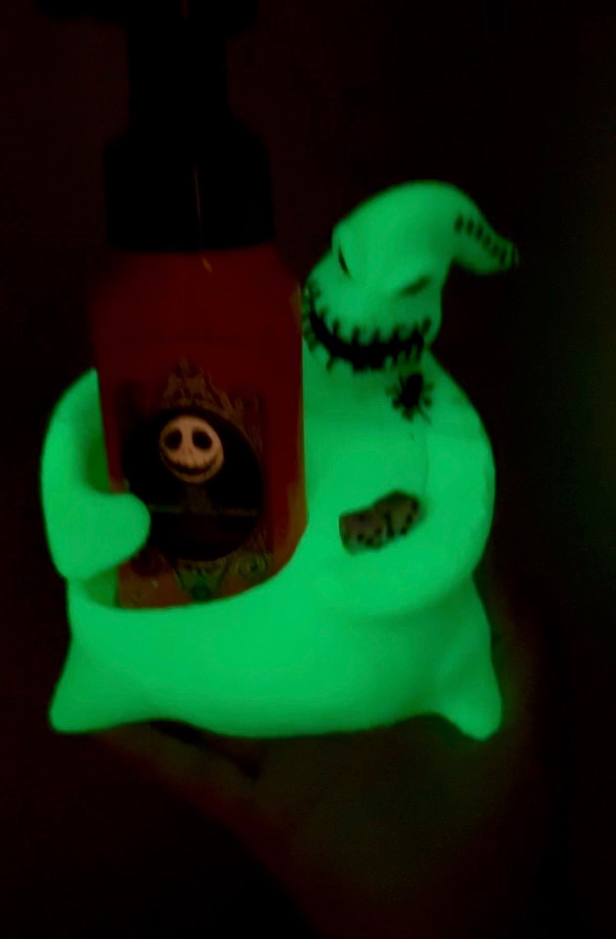 Glow in the dark Oogie boogie bath and body works soap holder
