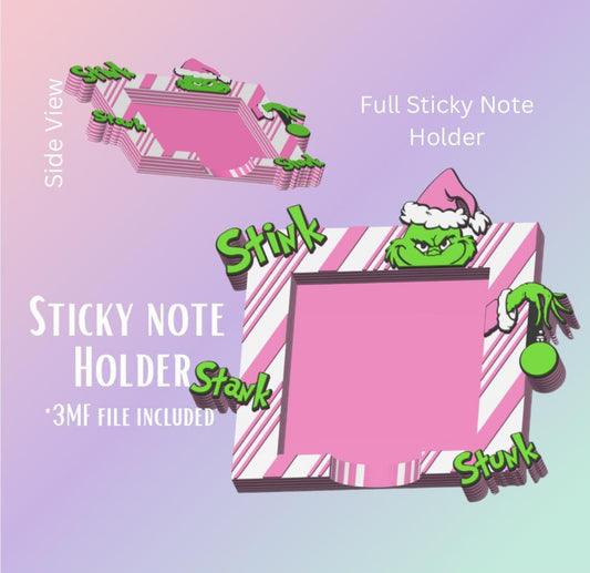 Grinch sticky note holder