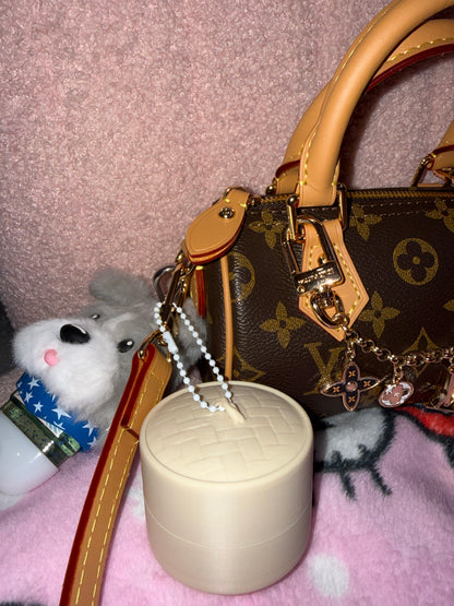 Dumpling clicker keychain