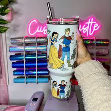 Load image into Gallery viewer, Glow in the dark Snow Princess 40 oz Tumbler
