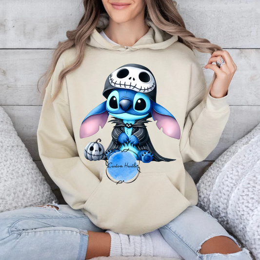 Stitch x Jack Halloween hoodie