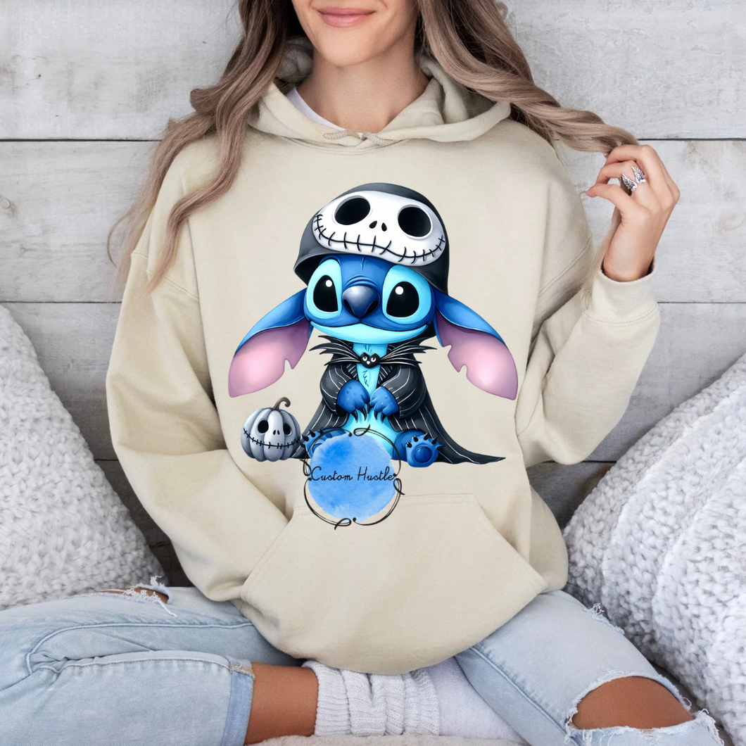 Stitch x Jack Halloween hoodie