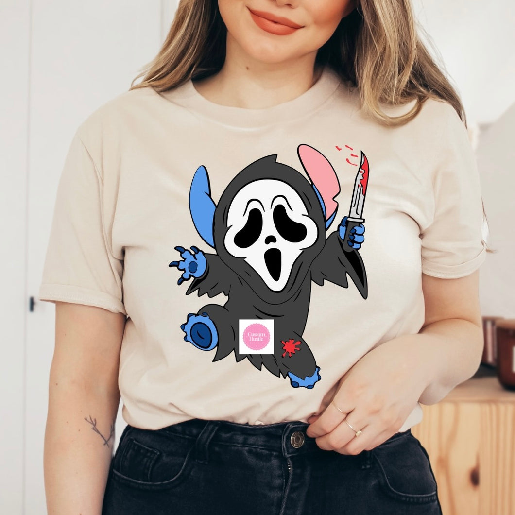 Ghostface x stitch T-shirt