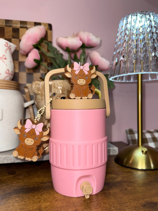 Highland Cow can holder koozie