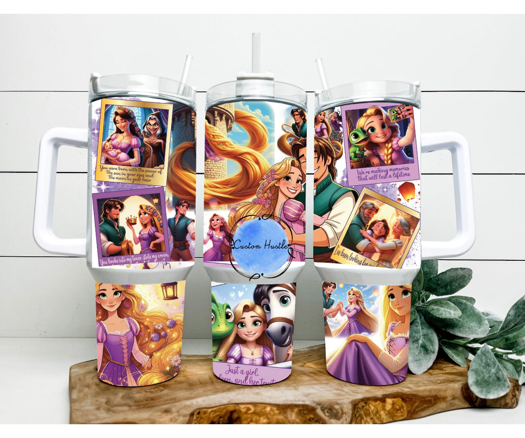 Punzel 40 oz glow in the dark tumbler
