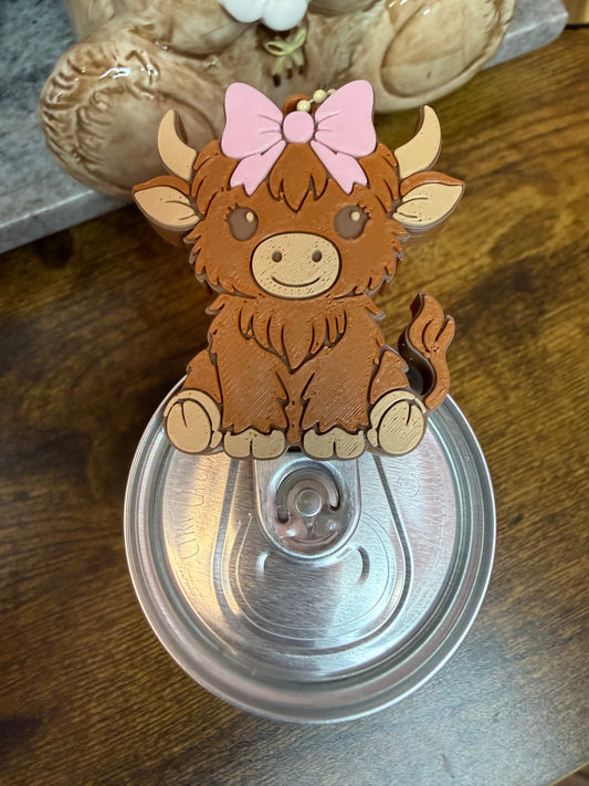 Highland cow can opener