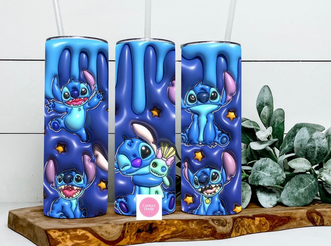 Midnight Stitch 3D 20 oz tumbler