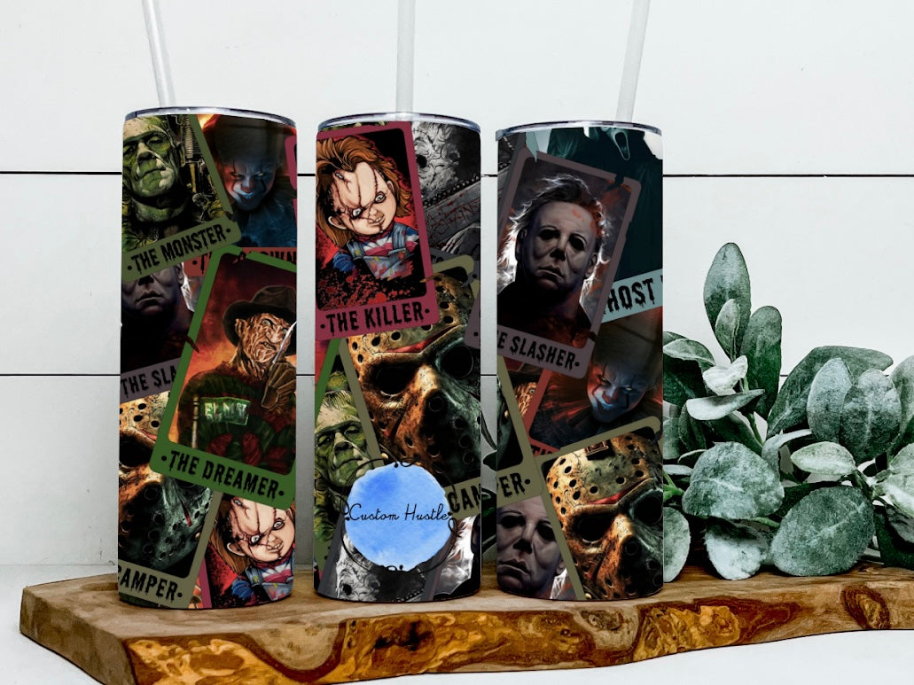 Horror tarot cards sublimation print