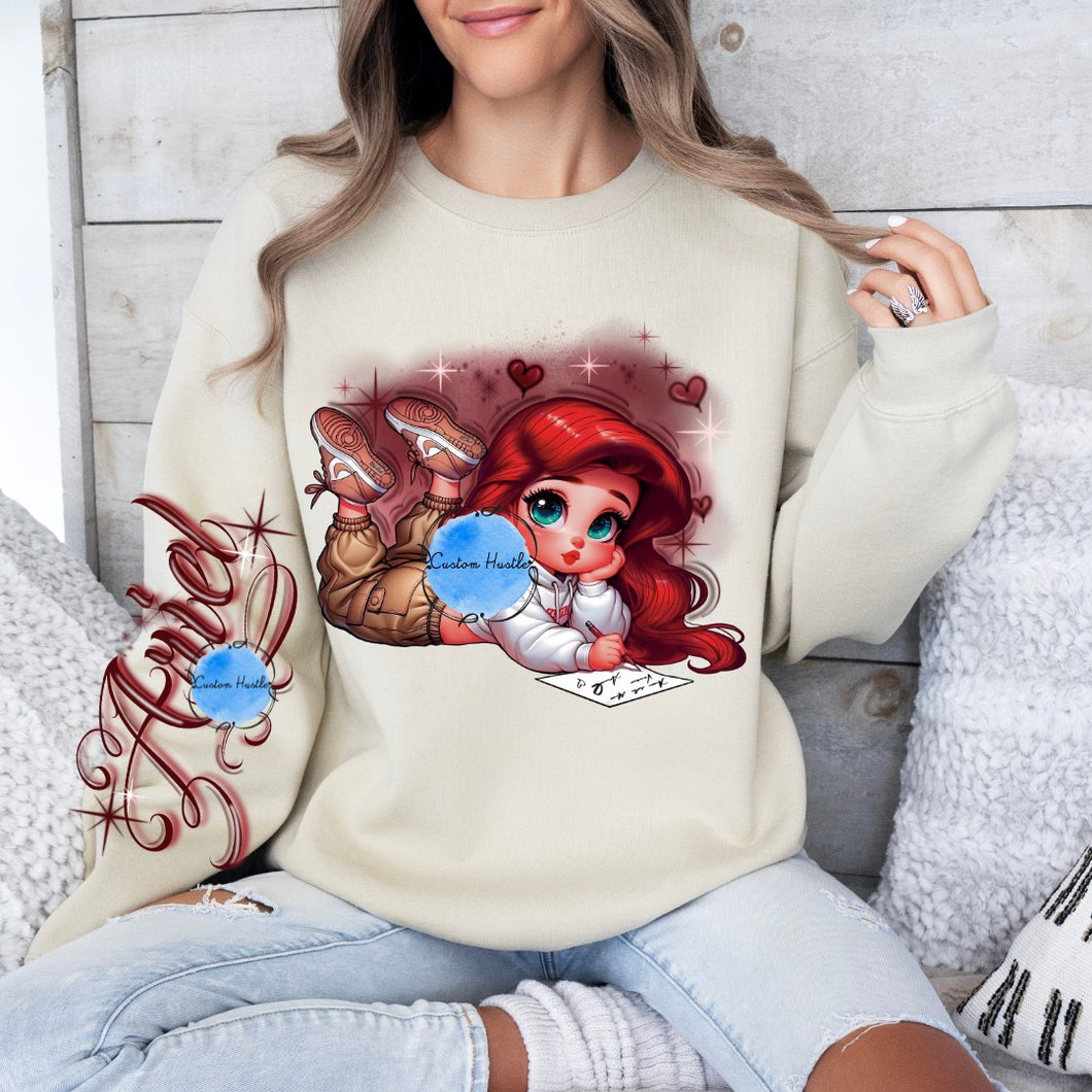 Princess A valentine crewneck