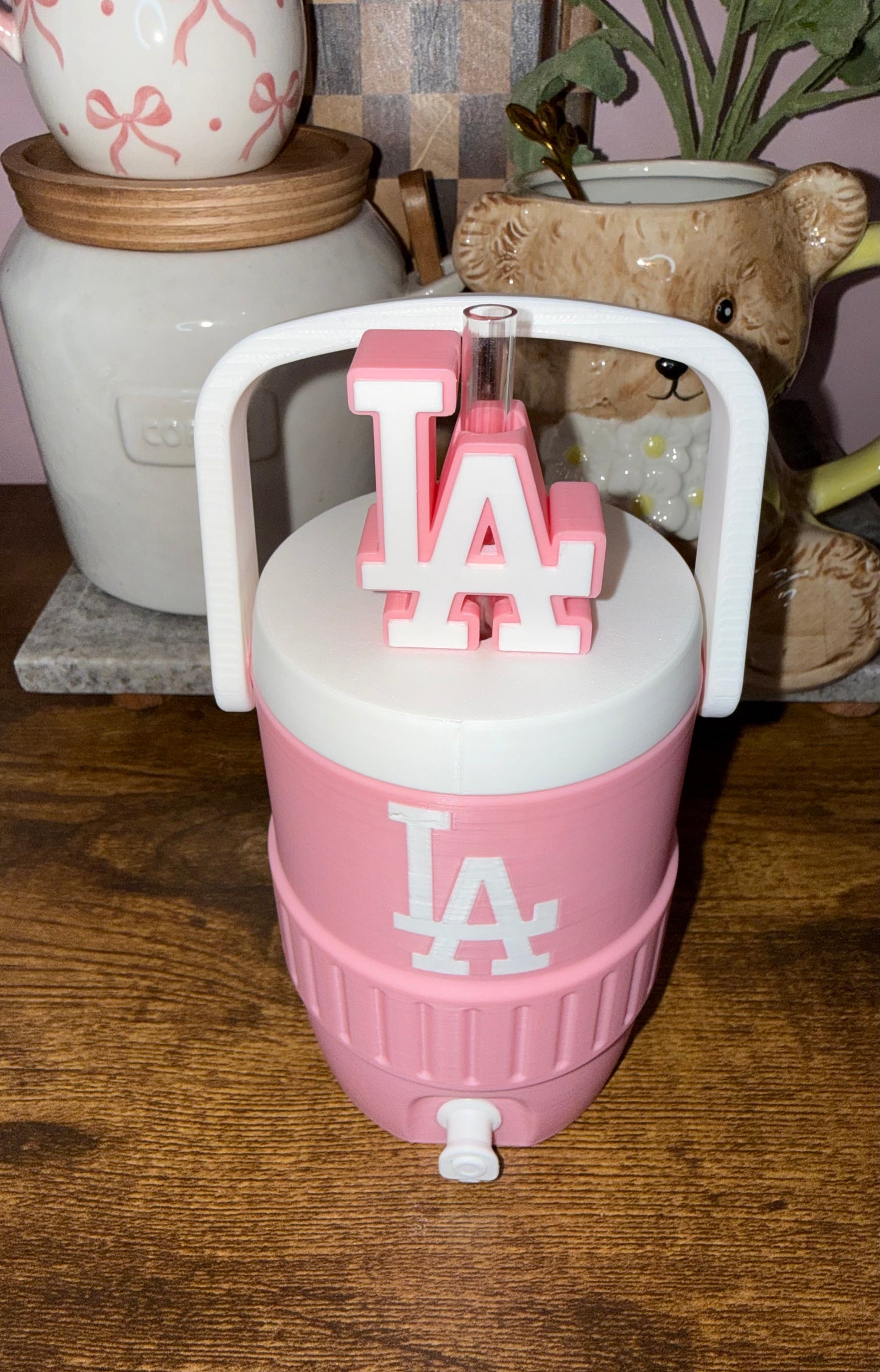 LA Dodgers Straw Topper