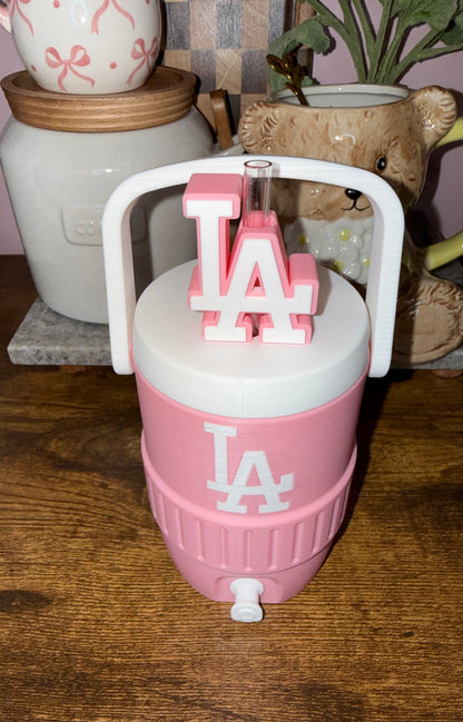 LA Dodgers Straw Topper