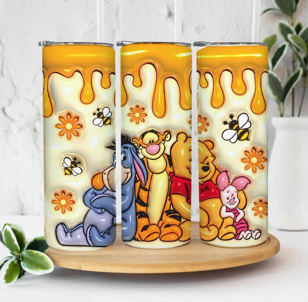 Pooh & friends 3D tumbler