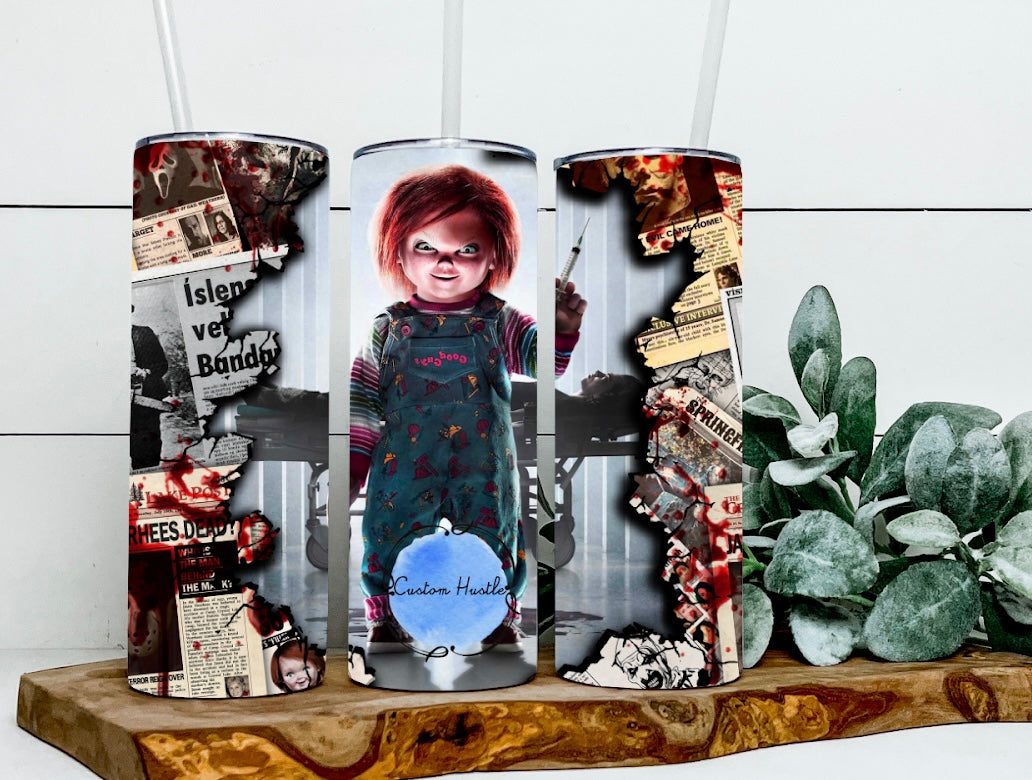 Chucky horror sublimation print