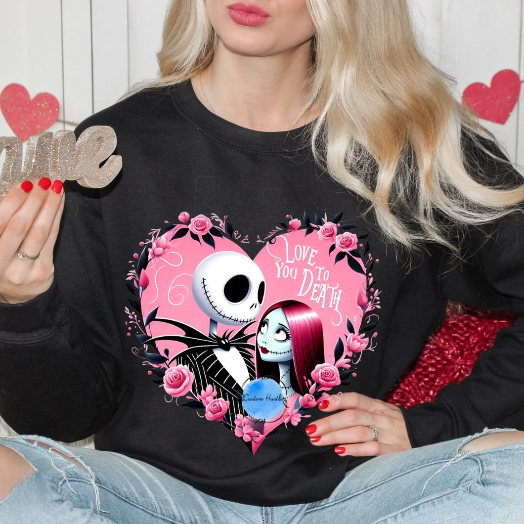 Jack & Sally Valentine crewneck