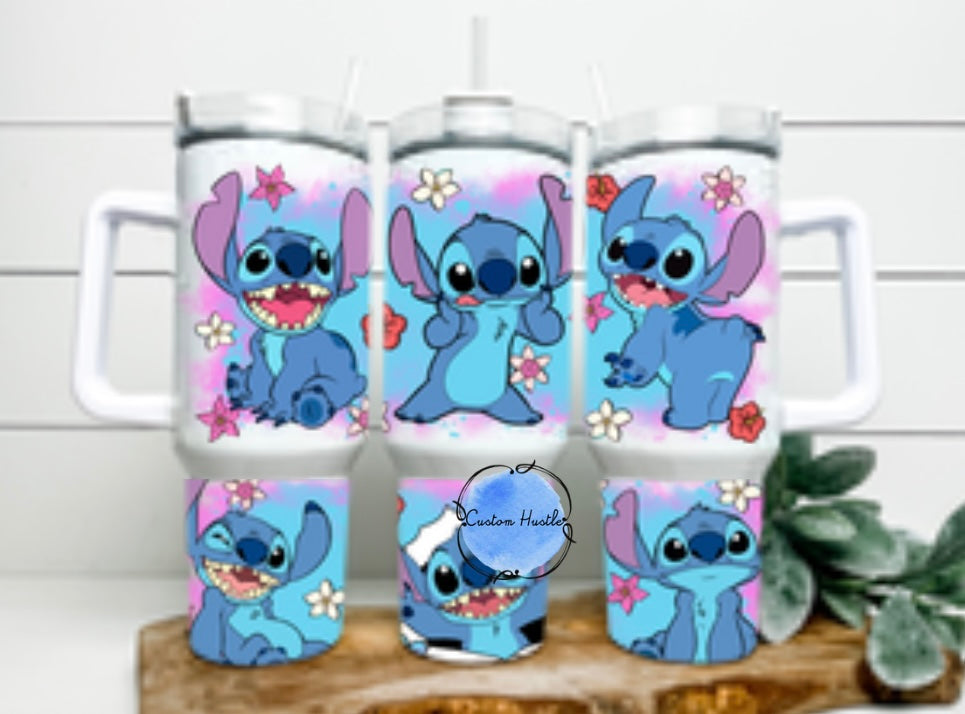 Stitch Glow 40 oz  tumbler