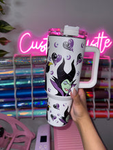 Load image into Gallery viewer, Glow in the dark maleficent 40 oz tumbler
