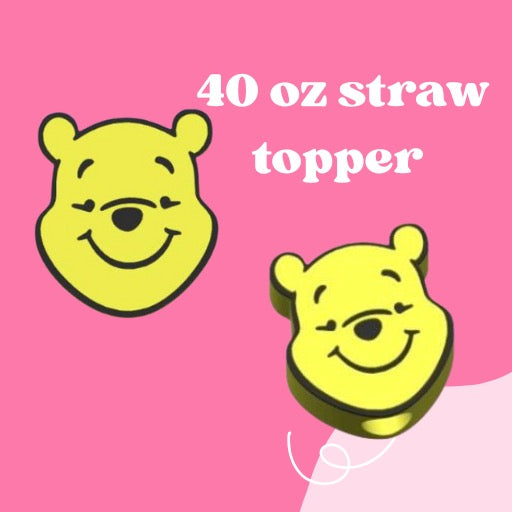 Pooh stanley straw topper
