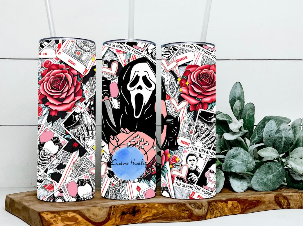 Tarot ghostface 20 oz tumbler