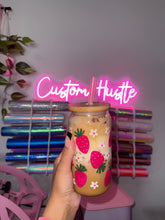 Load image into Gallery viewer, Strawberry glass can
