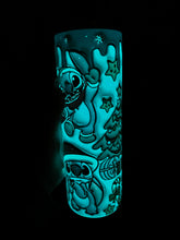 Load image into Gallery viewer, Glow in the dark Christmas alien 3D Tumbler
