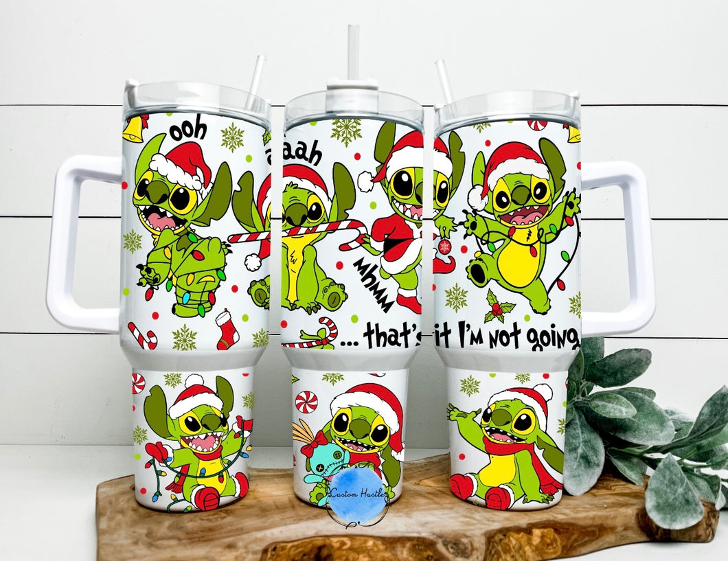 Stitch x grinch 40 oz tumbler