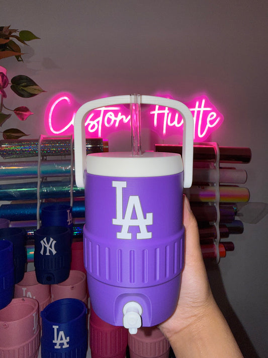 Purple LA dodgers can holder