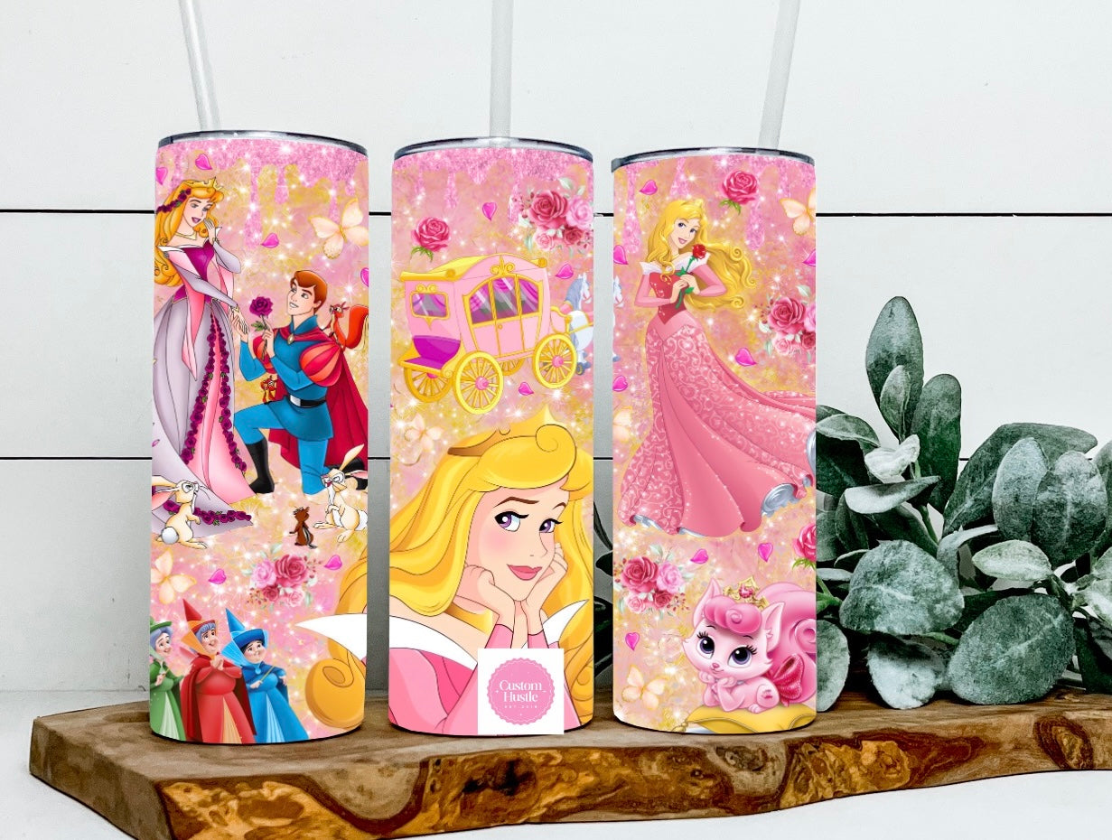 Sleeping Beauty 20 oz tumbler