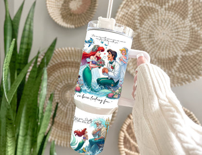 Glow in the dark mermaid 40 oz Tumbler