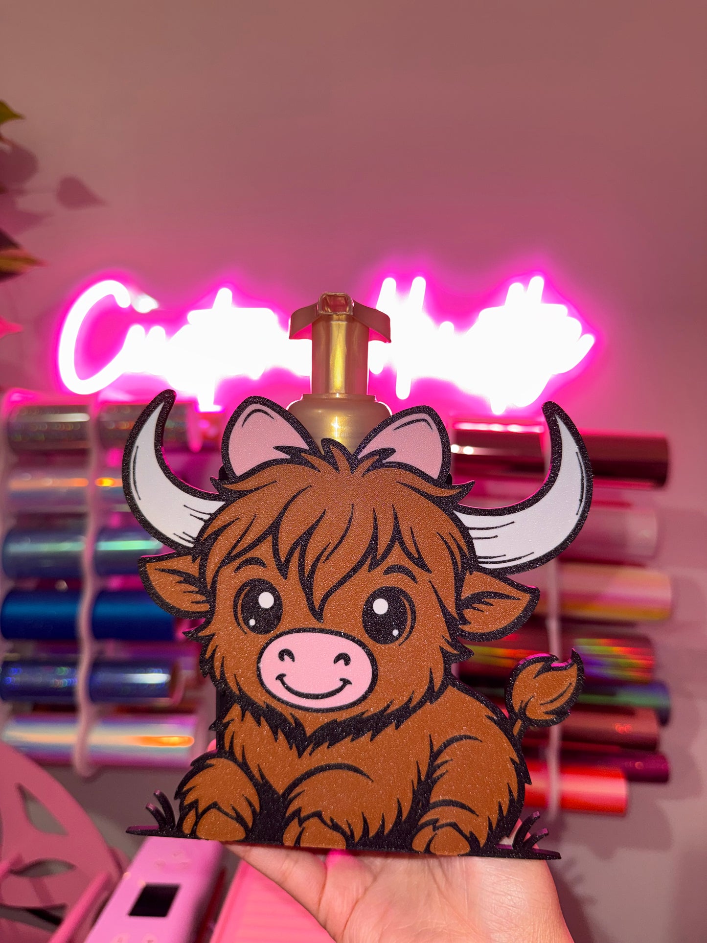 Highland cow soap holder