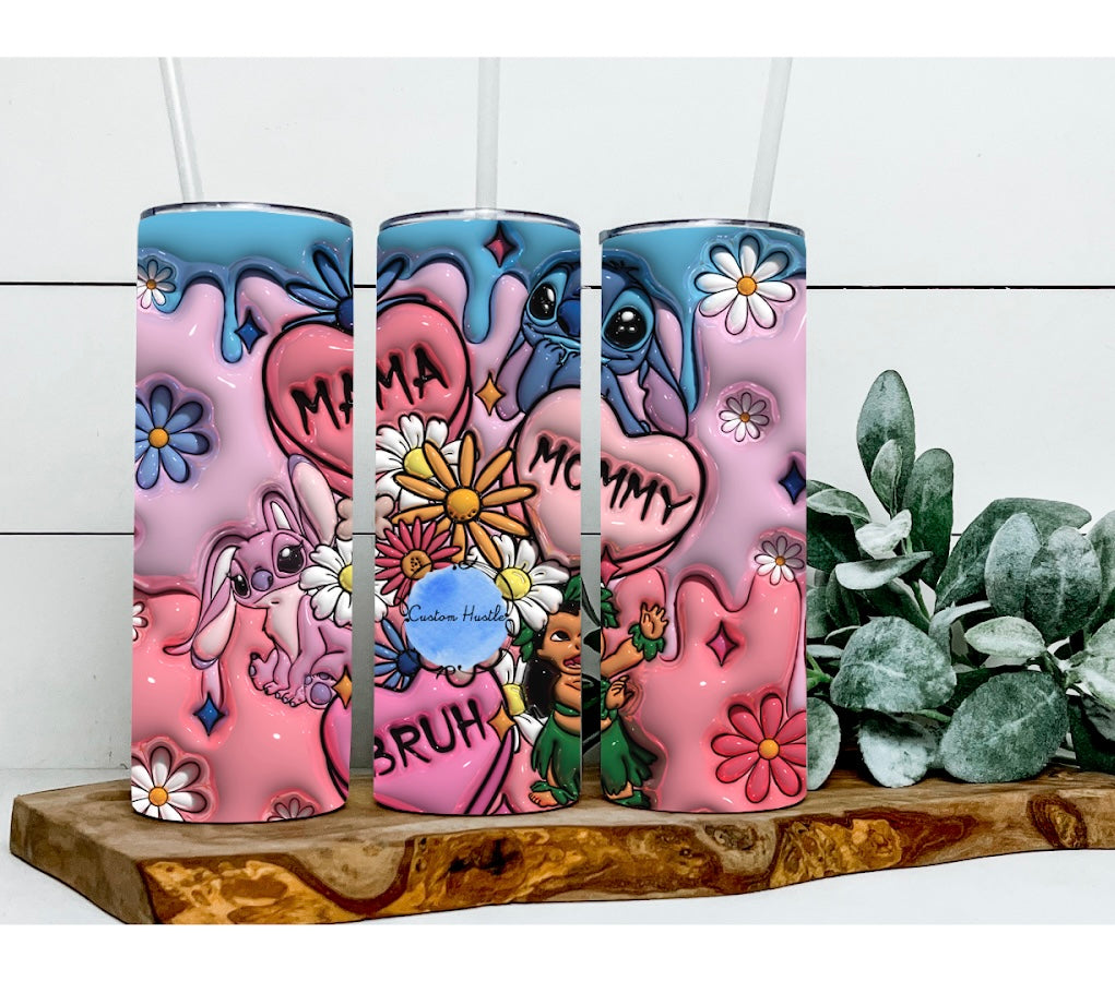 Alien & Angel Mama 3D Tumbler