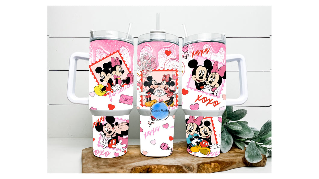 Mouse valentine 40 oz tumbler