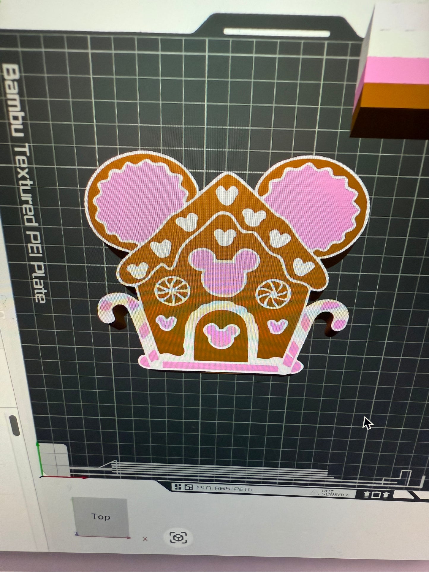 Mickey gingerbread house soap holder