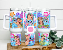 Load image into Gallery viewer, Lilo &amp; stitch glow in the dark 40 oz tumbler
