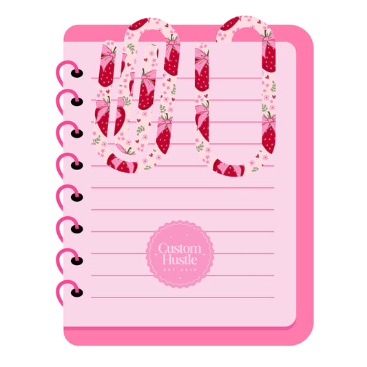 Coquette Strawberry paper clip/bookmark