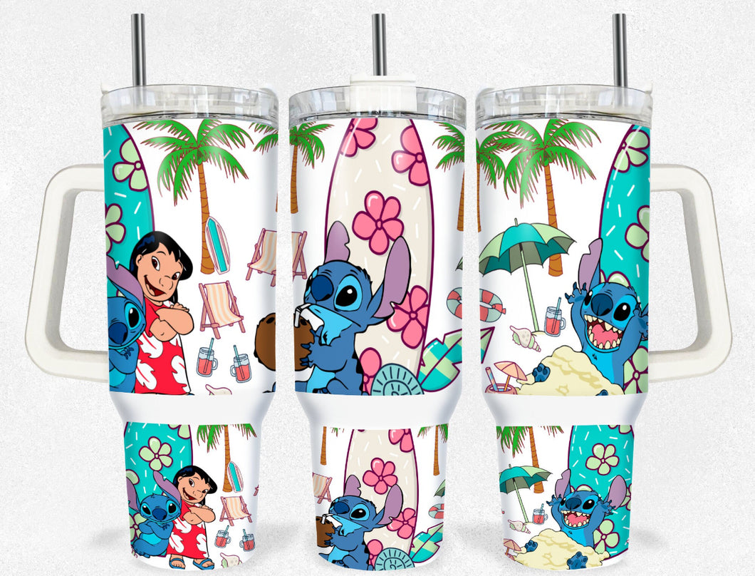 Stitch Aloha 40 oz tumbler