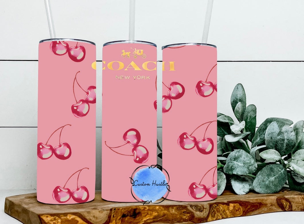 Cherry coquette 20 oz tumbler