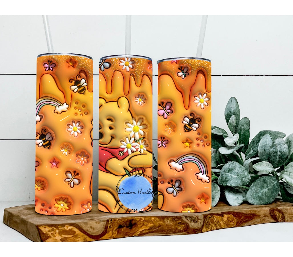 Honey bear 3D 20 oz tumbler