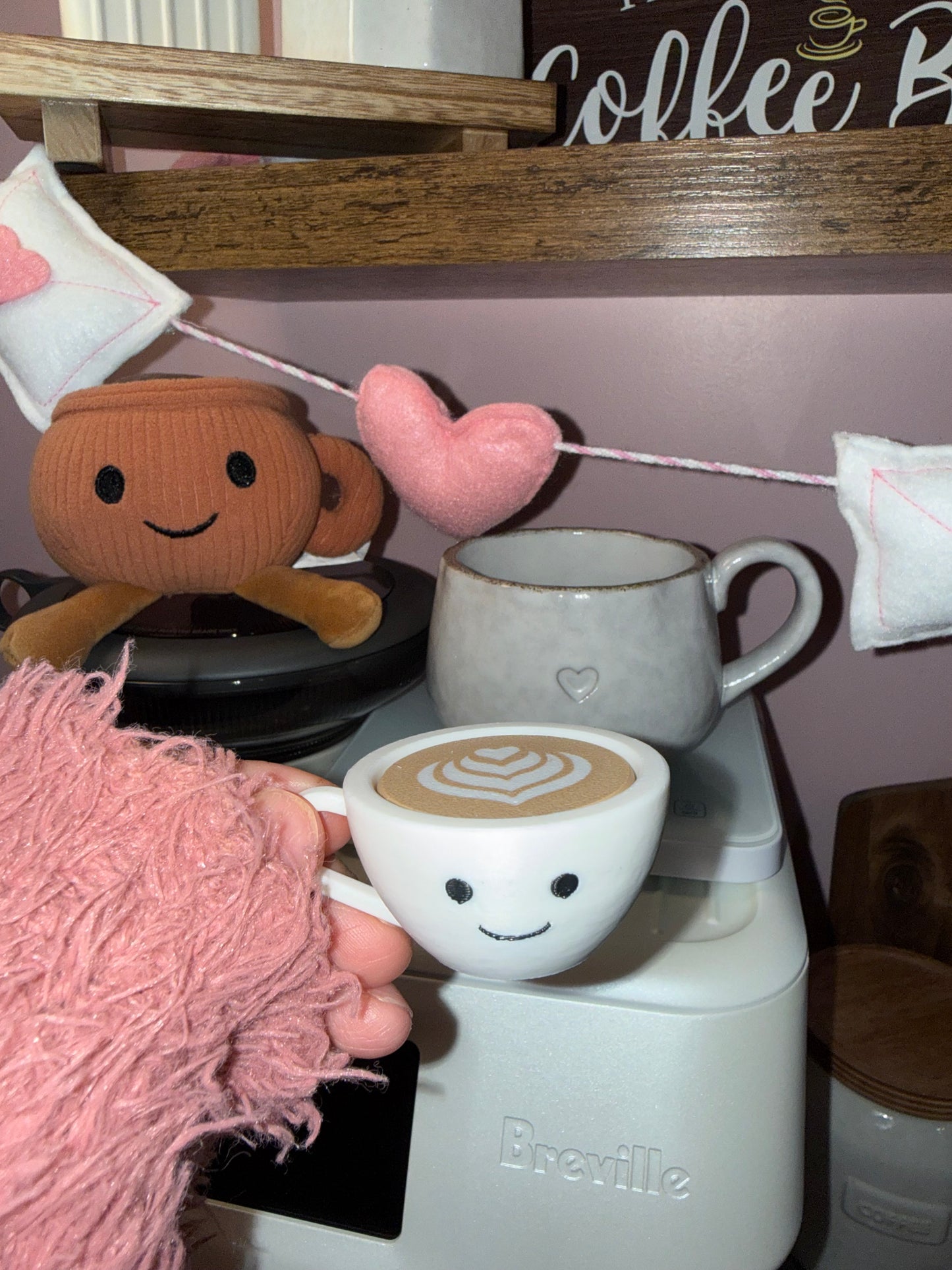 Espresso mug clicker