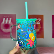 Load image into Gallery viewer, Mermaid glass can mug
