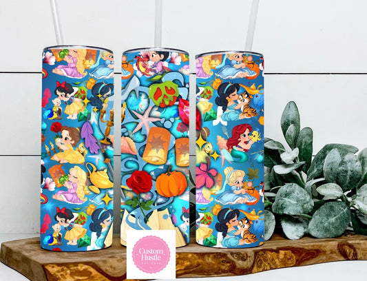 Baby princesses 20 oz skinny tumbler